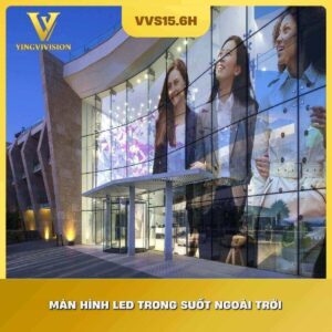 màn hình LED trong suốt ngoài trời P15.6 ở trung tâm thương mại