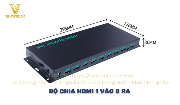 Bộ chia HDMI 1 vào 8 ra thương hiệu VIVISION