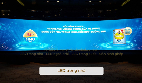 Màn hình LED trong nhà sử dụng ở hội thảo khoa học về dinh dưỡng