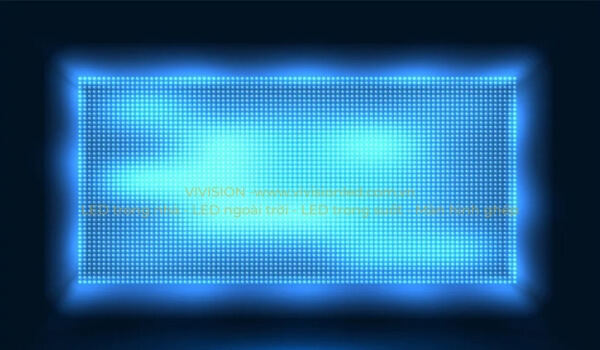 hiện tượng màn hình LED bị chói và lóa xanh